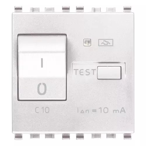 Vimar - 20411.10.B - Interruttore MTDiff 1P+N C10 10mA bianco