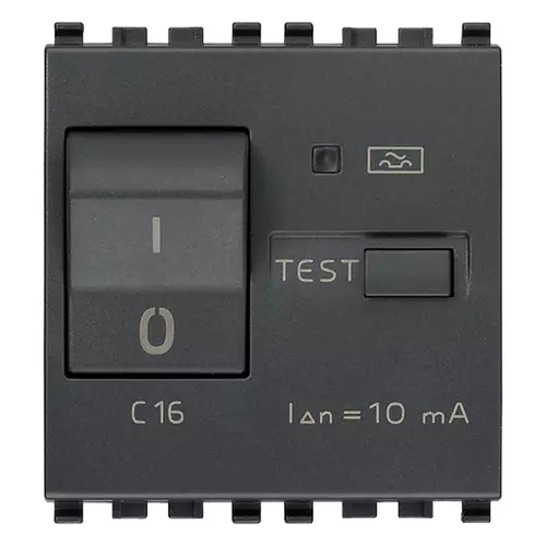 Vimar - 20411.16 - 1P+N C16 RCBO 120-230V 10mA γκρί