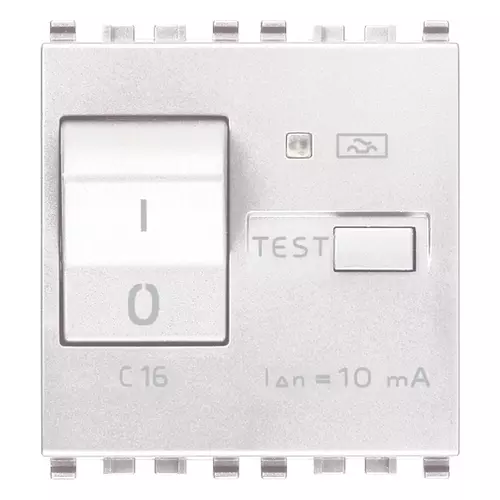 Vimar - 20411.16.B - Interruptor MTDif.1P+N C16 10mA blanco