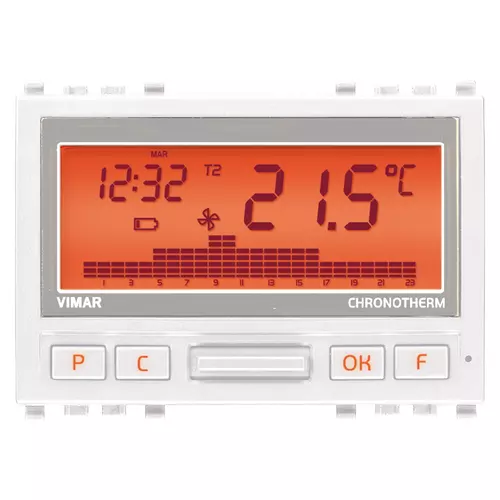 Vimar - 20446.B - Akku-Zeit-Thermostat weiß