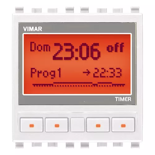 Vimar - 20448.B - Reloj programador 1 canal blanco