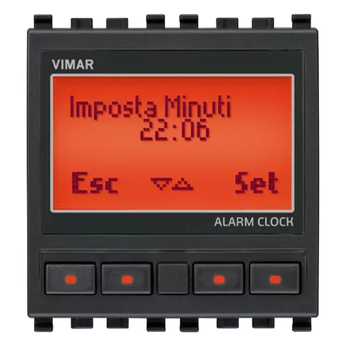 Vimar - 20449 - Alarm clock 120-230V grey