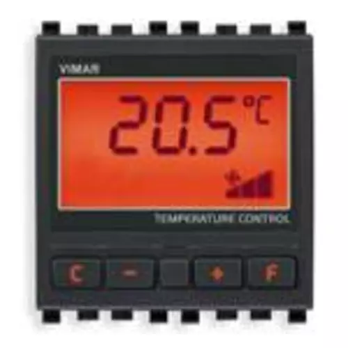 Vimar - 20513 - Thermostat pour ventil-convecteur gris