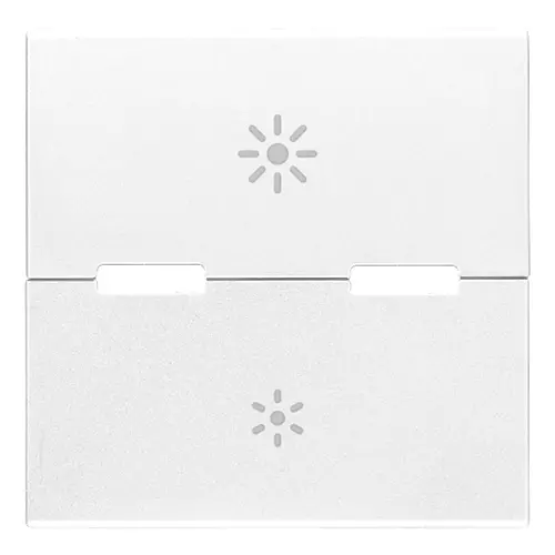 Vimar - 20532.25.B - Button 2M regulation symbol white