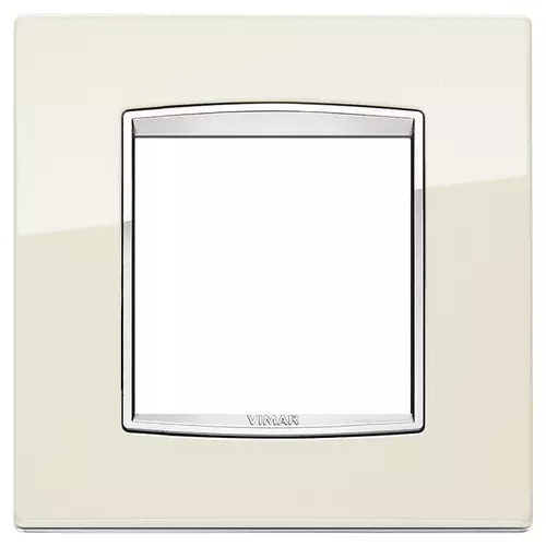 Vimar - 20642.C02 - Placa Classic 2M Bright blanco antiguo
