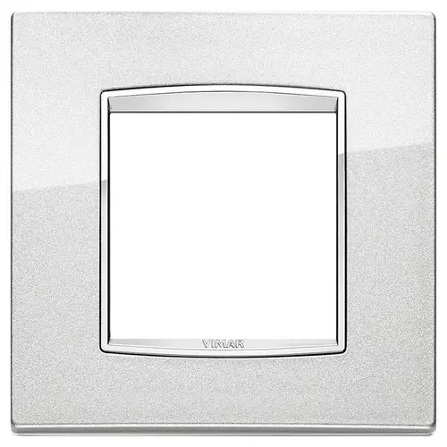 Vimar - 20642.C10 - Classic plate 2M Bright metallic silver