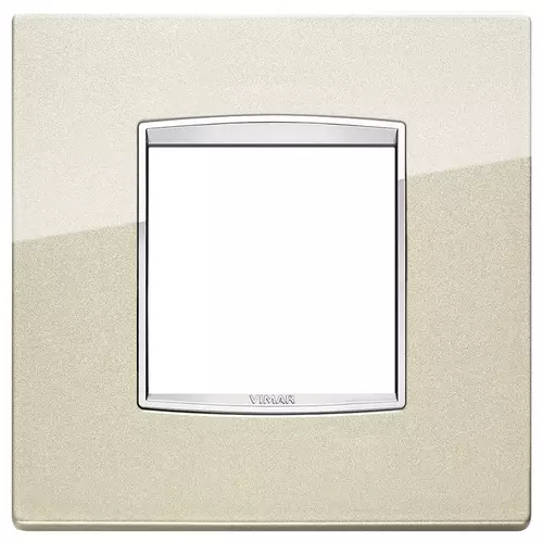 Vimar - 20647.C07 - Classic plate 2MBS Bright champagne