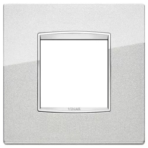 Vimar - 20647.C10 - Classic plate 2MBS Bright metallic silve