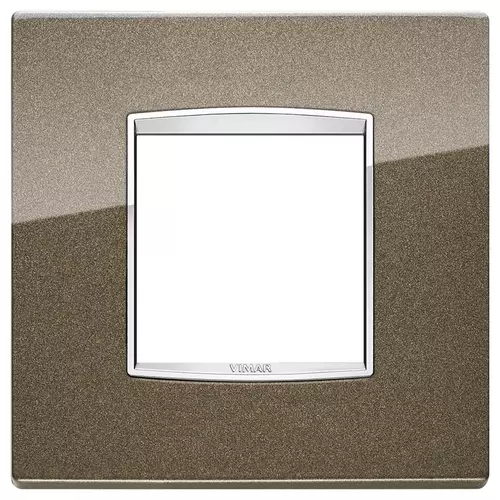 Vimar - 20647.C11 - Classic plate 2MBS Bright metallic Siena