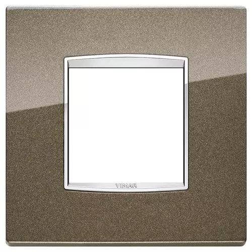 Vimar - 20647.C11 - Placa Classic 2MBS Bright marrón Siena