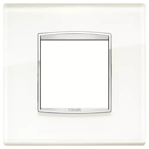 Vimar - 20647.C72 - Placa Classic 2MBS Glass blanco ice