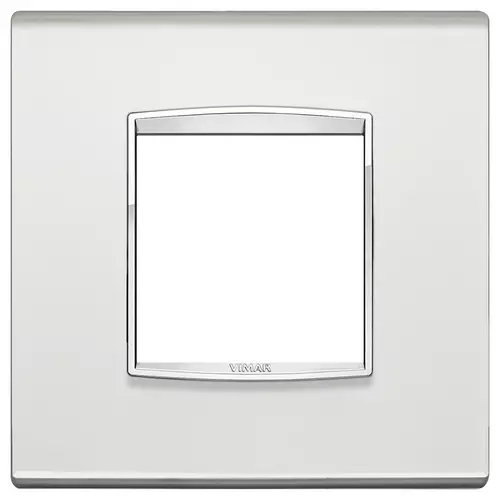 Vimar - 20647.C81 - Plaque Classic 2MBS Glass argent mirror