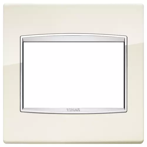 Vimar - 20648.C02 - Plaque Classic 3MBS Bright blanc antique