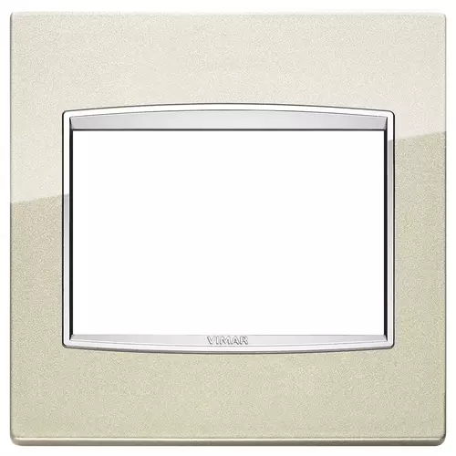 Vimar - 20648.C07 - Placa Classic 3MBS Bright champán