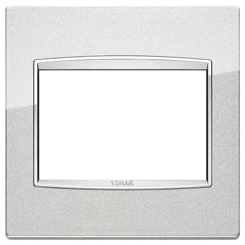 Vimar - 20648.C10 - Classic plate 3MBS Bright metallic silve
