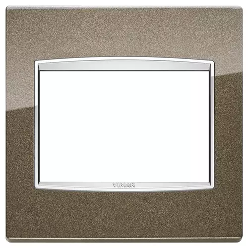 Vimar - 20648.C11 - Placa Classic 3MBS Bright marrón Siena