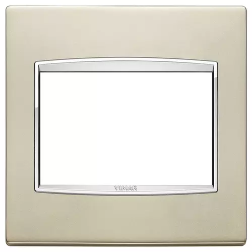 Vimar - 20648.C22 - Plaque Classic 3MBS Galvan.nickel satiné