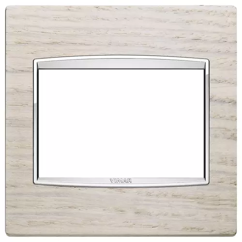 Vimar - 20648.C32 - Plaque Classic 3MBS Wood rouvre blanc