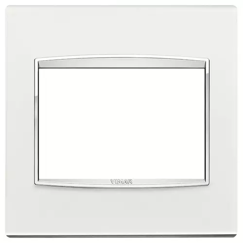Vimar - 20648.C81 - Plaque Classic 3MBS Glass argent mirror