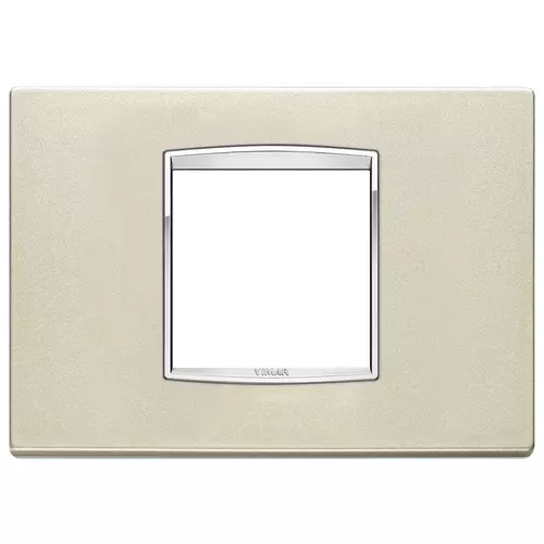 Vimar - 20652.C07 - Plaque Classic 2Mcentr Bright champagne