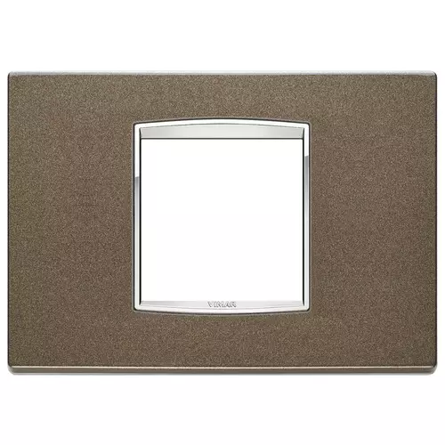 Vimar - 20652.C11 - Classic plate 2centrMBS Bright metallic