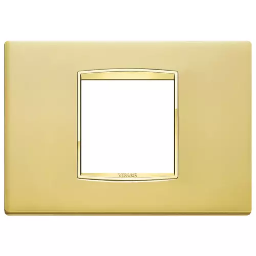 Vimar - 20652.G21 - Placa Classic 2McentrBS Galvan.oro satin