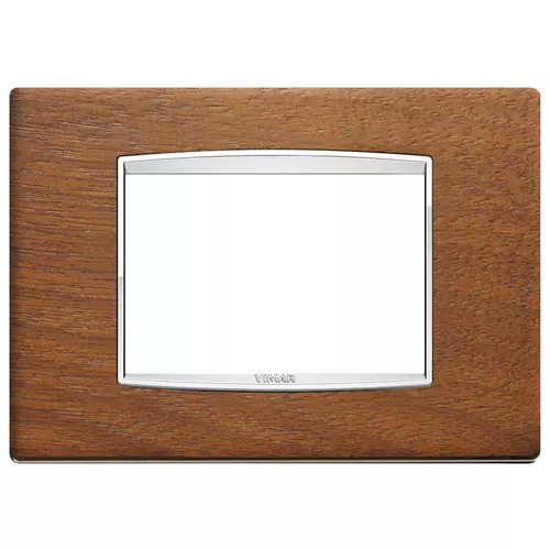 Vimar - 20653.C35 - Plaque Classic 3M Wood noyer italien