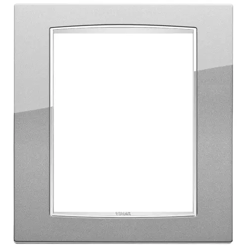 Vimar - 20668.C10 - Classic plate 8M Bright metallic silver