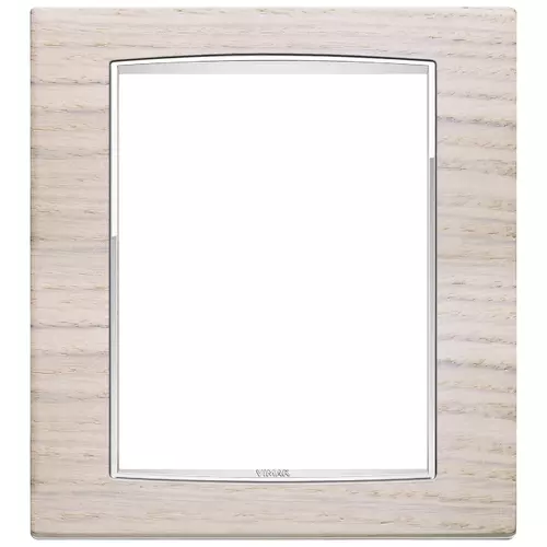 Vimar - 20668.C32 - Plaque Classic 8M Wood rouvre blanc