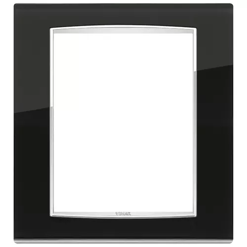 Vimar - 20668.C71 - Plaque Classic 8M Glass noir ice