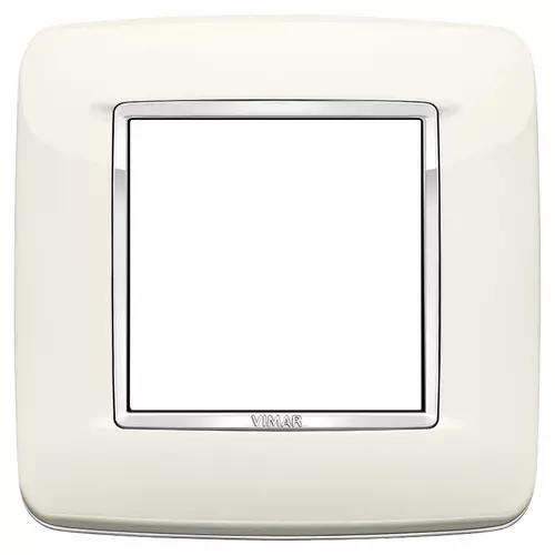 Vimar - 20672.C01 - Round plate 2M Bright arctic white