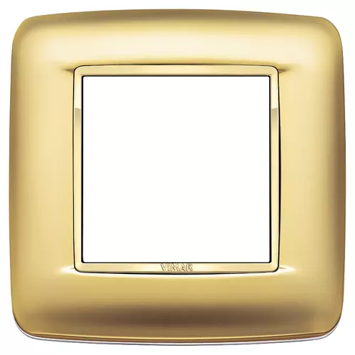 Vimar - 20672.G21 - Round plate 2M Galvan.satin gold