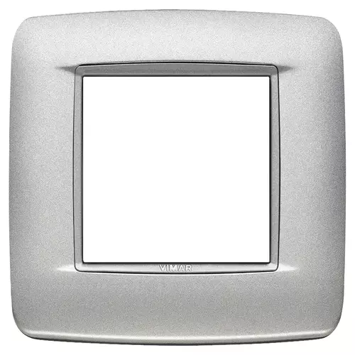 Vimar - 20672.N13 - Placa Round 2M Bright plata mate