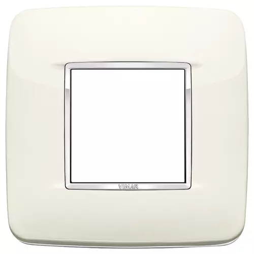 Vimar - 20677.C01 - Plaque Round 2MBS Bright blanc arctique