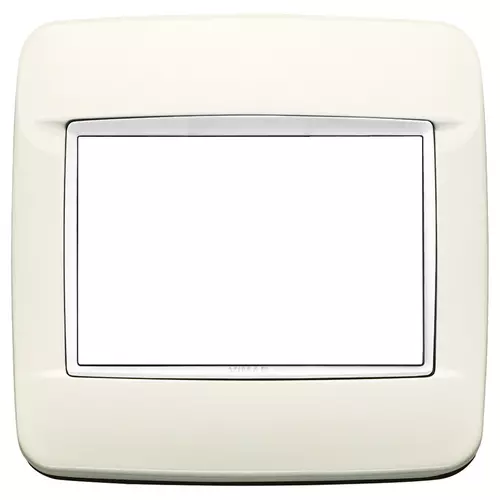 Vimar - 20678.B01 - Round plate 3M BS Bright arctic white