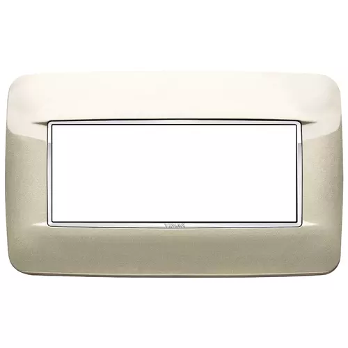 Vimar - 20679.C07 - Round plate 5MBS Bright champagne