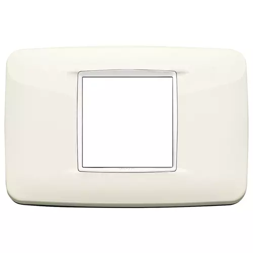 Vimar - 20682.B01 - Round plate 2centrM Bright arctic white