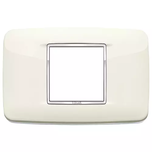 Vimar - 20682.C01 - Round plate 2centM Bright arctic white