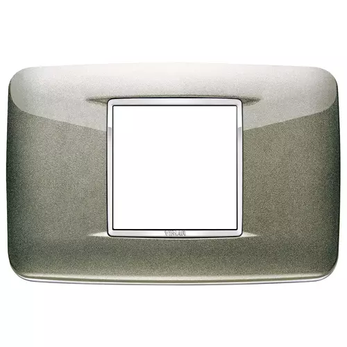 Vimar - 20682.C08 - Round plate 2centM Bright titanium