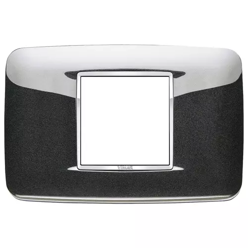 Vimar - 20682.C12 - Placa Round 2Mcentr Bright antracita