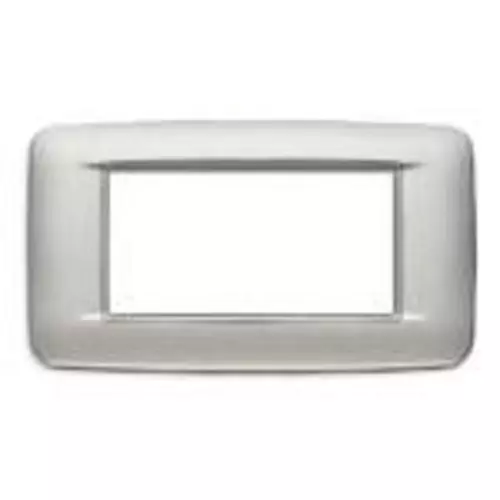 Vimar - 20684.N13 - Round plate 4M Bright matt silver