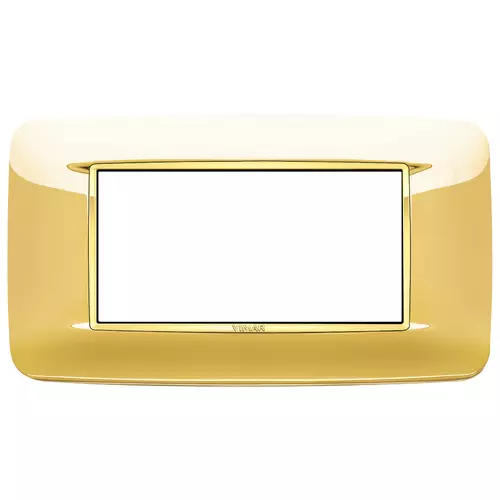 Vimar - 20684.G24 - Round plate 4M Galvan.polished gold