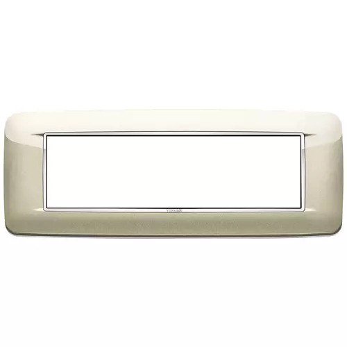 Vimar - 20687.C07 - Round plate 7M Bright champagne