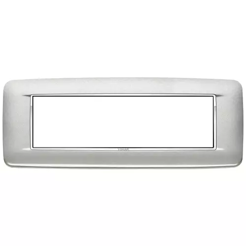 Vimar - 20687.C13 - Placa Round 7M Bright plata mate