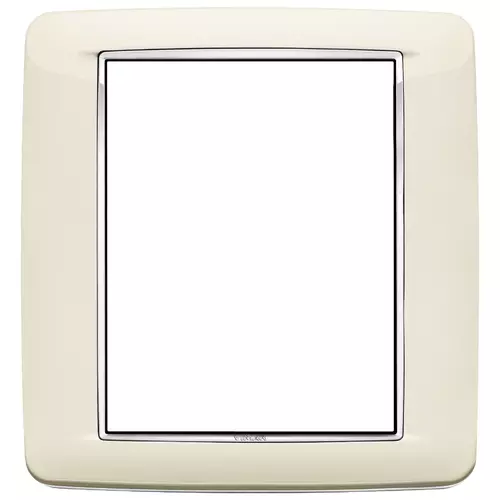 Vimar - 20698.C02 - Round plate 8M Bright antique white