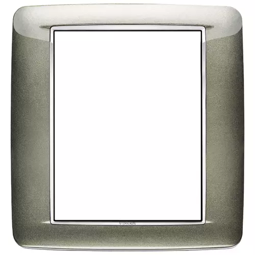 Vimar - 20698.C08 - Round plate 8M Bright titanium