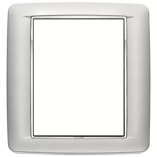 Vimar - 20698.C13 - Round plate 8M Bright matt silver