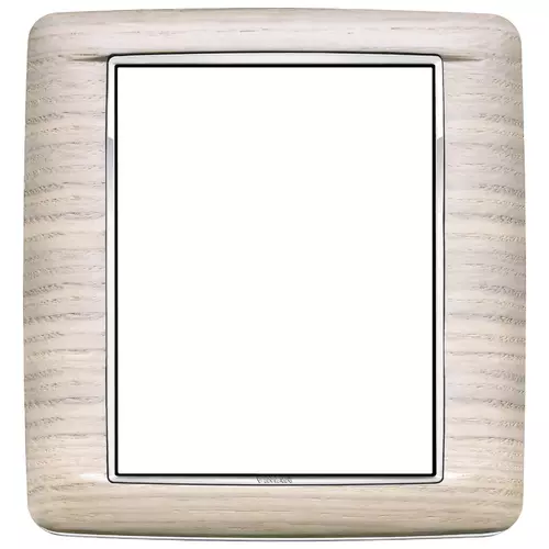 Vimar - 20698.C32 - Plaque Round 8M Wood rouvre blanc