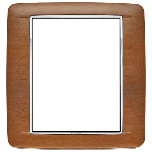 Vimar - 20698.C35 - Placa Round 8M Wood nogal italiano