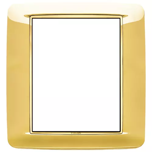 Vimar - 20698.G24 - Round plate 8M Galvan.polished gold
